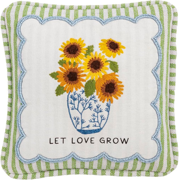 Embellished Love Grow Pillow