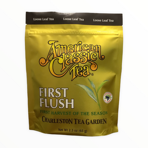 A pouch of first flush tea