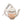 White ceramic teapot ornament with a ribbon loop and orange Charleston Tea Garden lettering on a plain white background