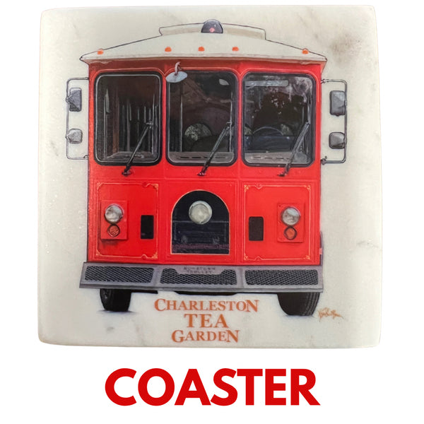Trolley Front Marble Coaster