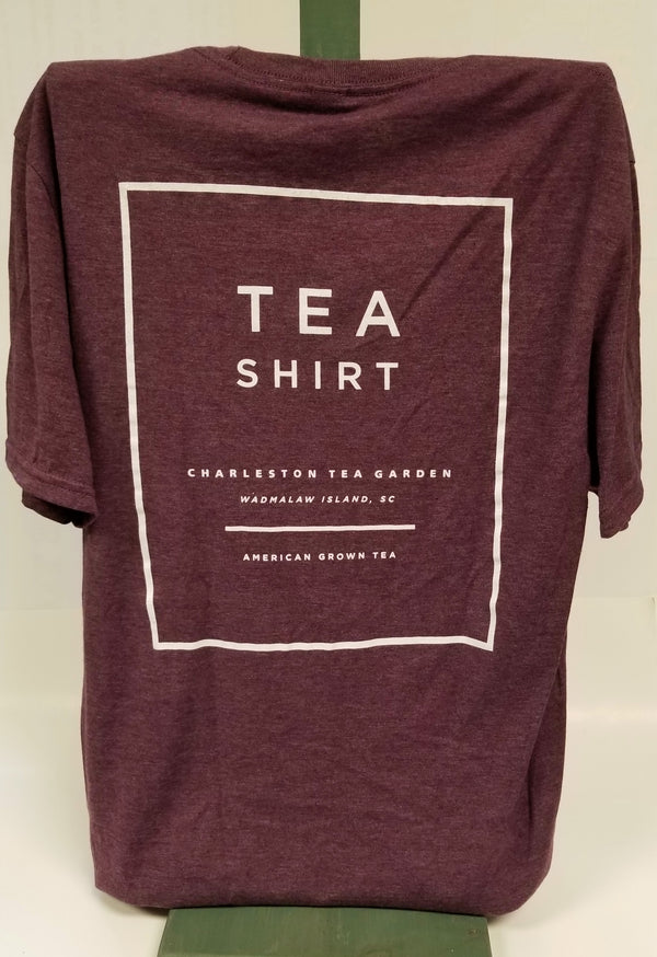 Heather Eggplant Tea Shirt Back
